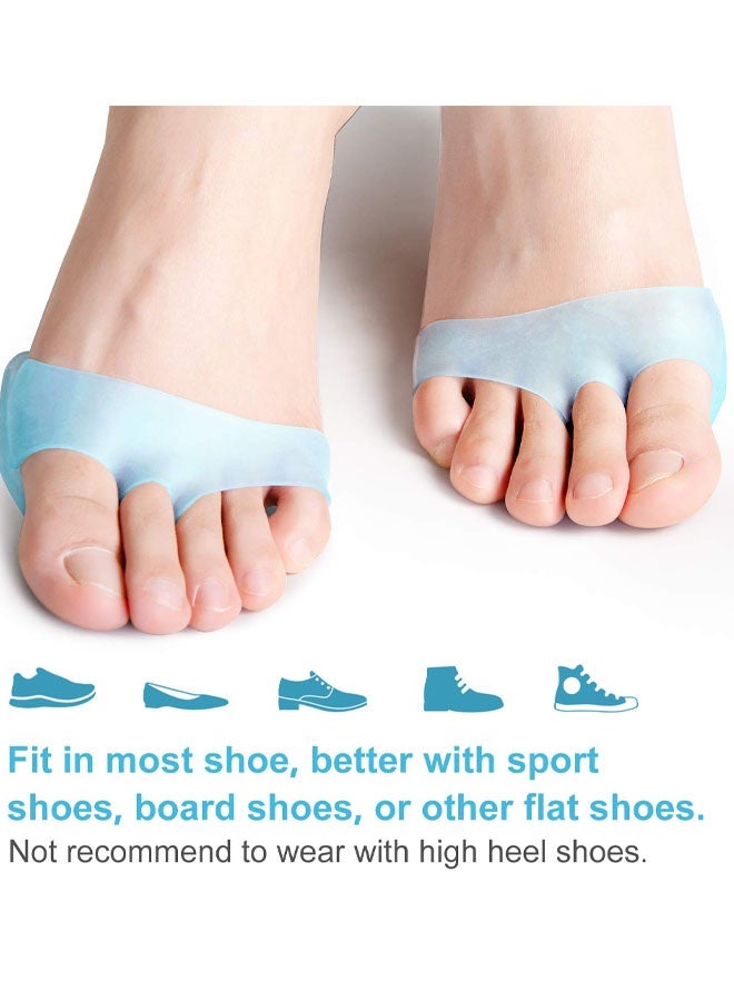 زوجان من وسادات مشط القدم للنساء والرجال، وسادات مقدمة القدم، وسادات جل للقدم، وسادات ورم مورتون العصبي لتخفيف آلام مشط القدم - Image 5